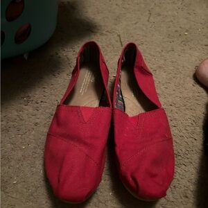 New red Tom’s.  Only worn once